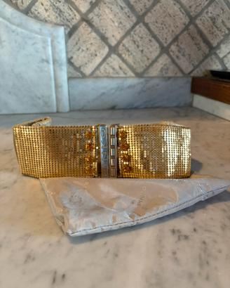 Cintura Pinko Strass - Y2K Gold - Con Sacchetto