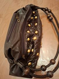 Borsa pelle marrone
