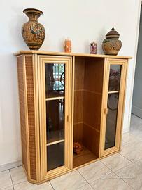 Credenza in bambu/vimini per soggiorno o cucina