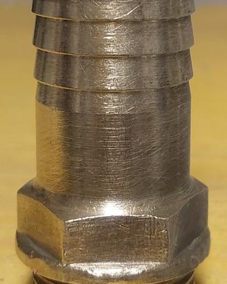 Raccordo portagomma in ottone 