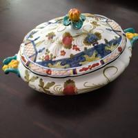 Zuppiera in ceramica artistica Faenza