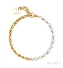 bracciale donna oro e argento 925