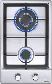 Piastra Piano di Cottura a Gas a 2 Fuochi incasso