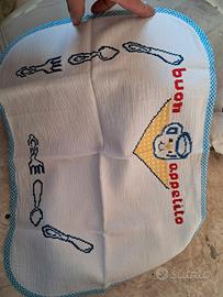 bambino tovagietta decorato decupage buon appetito