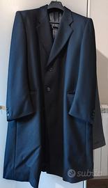 Cappotto Lungo Uomo Lana e Cashmere Tg.50, Blu 
