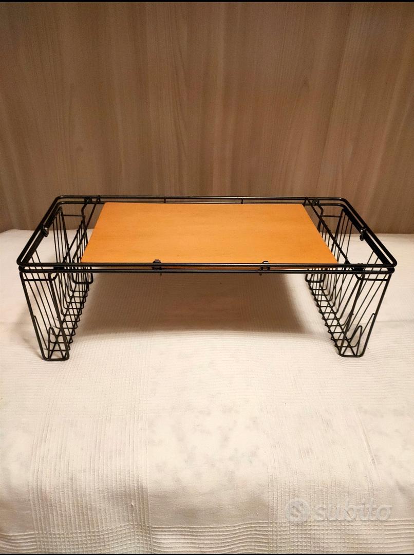 Vassoio Da Divano Vassoio Per Divano In Bambù Pieghevole - Con Supporto Telefono Girevole 360° Per Bracciolo Tavolo Legno Pieghevole - Foto 8