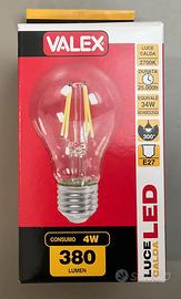 10 lampadine a LED con filamento 4 W E27 VALEX