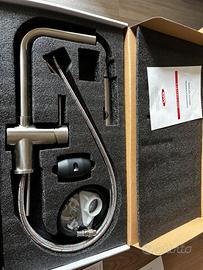 Miscelatore Inox con doccino per Cucina