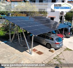 Carport pensilina solare fotovoltaico struttura