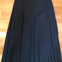 Gonna a pieghe pura lana vergine TG44