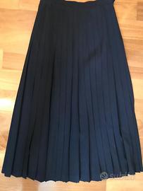 Gonna a pieghe pura lana vergine TG44