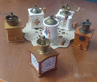 Lotto di 6 modellini macinini del caffè Fabbri Ed.