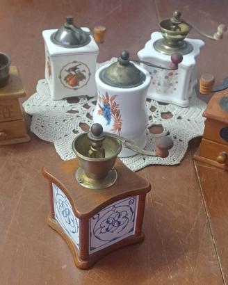 Lotto di 6 modellini macinini del caffè Fabbri Ed.