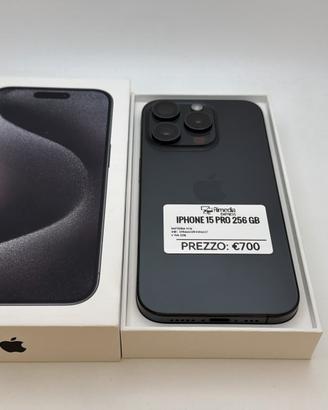 iPhone 15 Pro 256GB nero usato garanzia 