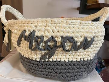 Cestino in fettuccina personalizzato