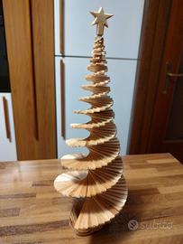 Alberi natale legno fatti a mano