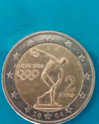 Moneta celebrativa 2 euro olimpiadi Atene 2004