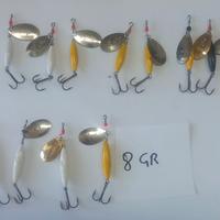 esche artificiali cucchiaini rotanti spinning