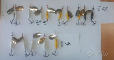 esche artificiali cucchiaini rotanti spinning