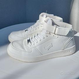 Scarpe GAS Sneakers alte Bianche 41 Cinturino