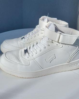 Scarpe GAS Sneakers alte Bianche 41 Cinturino