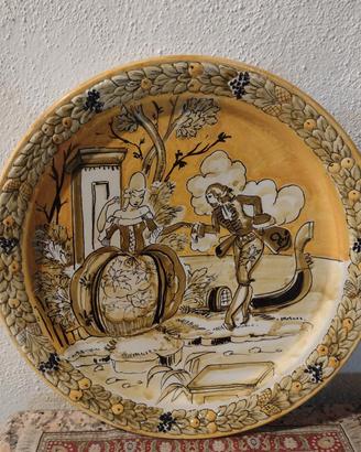 Piatto ceramica decorativo Bitossi