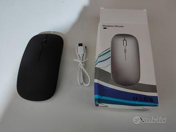Mouse ricaricabile x computer wireless usb nuovo