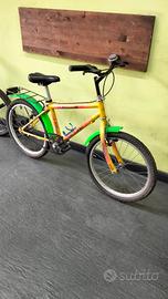 bicicletta da bambino ruote 20 revisionata gialla 