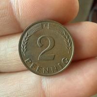 Moneta 2 Pfennig 1961 F - Germania Ovest (BRD)