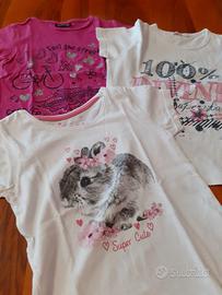 Tre Magliette + completino bimba