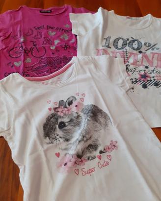 Tre Magliette + completino bimba