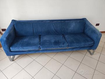 Velluto Ikea Divano Letto Blu Divano Letto Pieghevole Posti In