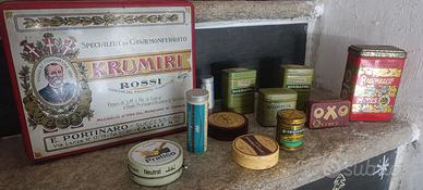 scatole di latta tolla 