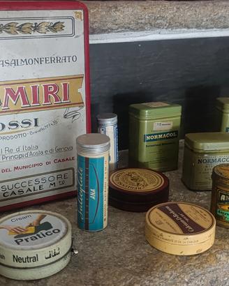 scatole di latta tolla 