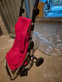 Carrellino Foppapedretti Go Up porta spesa RED