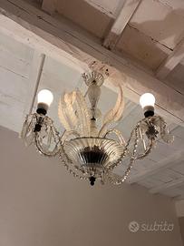 Lampadario cristallo anni 30