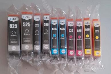 CARTUCCE D'INCHIOSTRO 525-526 COMPATIBILI CANON