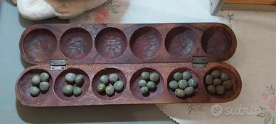 Mancala Mankala Kalaha Gioco africano vintage
