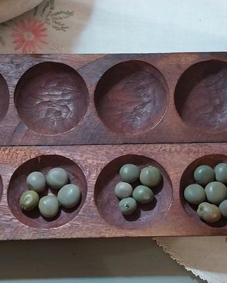 Mancala Mankala Kalaha Gioco africano vintage