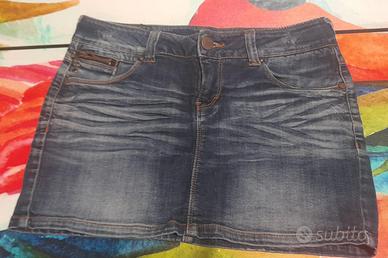 Mini gonna jeans taglia EUR 38