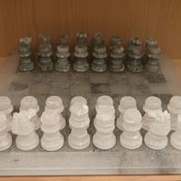 Scacchiera Completa in Alabastro