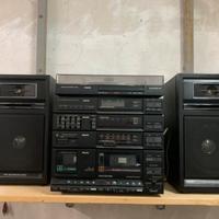 IMPIANTO STEREO VINTAGE PHILIPS FW364 COMPLETO
