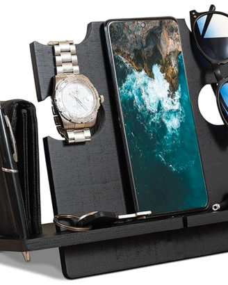 Docking station in legno per smartphone