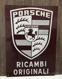Insegna targa smaltata concessionario Porsche