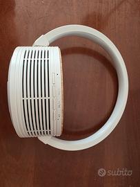 lampada led con ricarica wireless e cassa blu