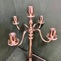 Candelabri 5 fiamme argento