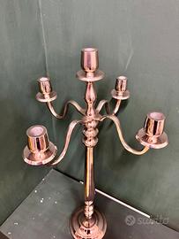 Candelabri 5 fiamme argento