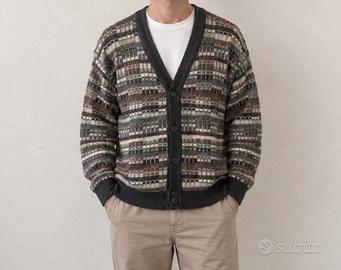 cardigan misto lana vintage anni 80 made in Italy 