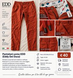 Pantaloni Uomo Eddy de Luca 