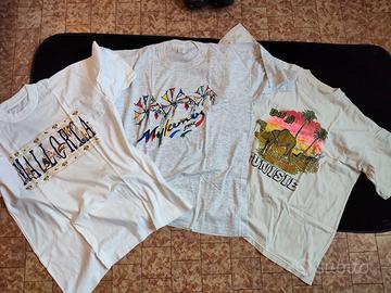 set 3 maglie t-shirt da collezione souvenir viaggi